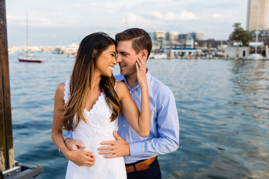 North End Boston Harborwalk Engagement Session