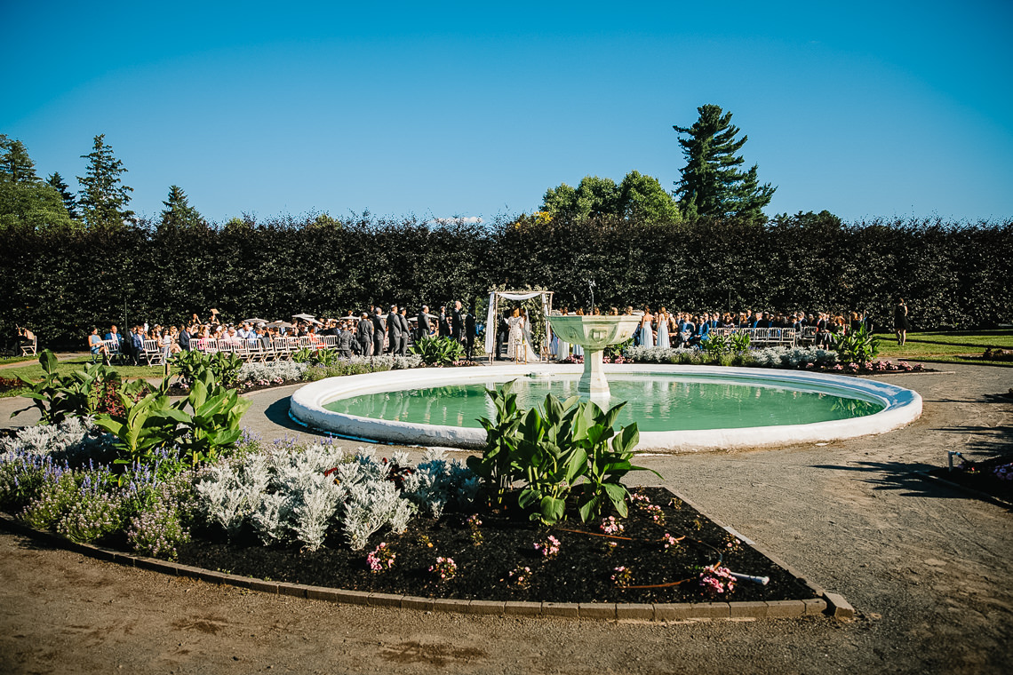 The Italianate Garden Wedding Ceremony at Elm Bank