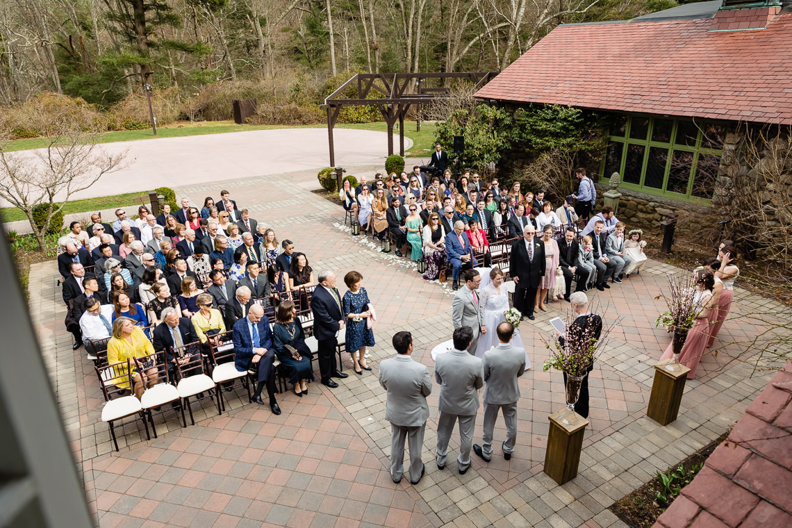 Spring Willowdale Wedding outdoor ceremony