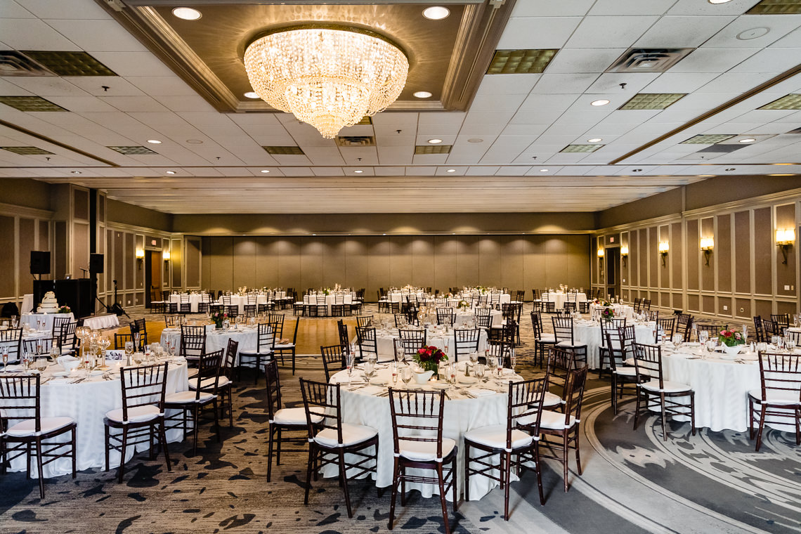 Newton Marriott Wedding ballroom details