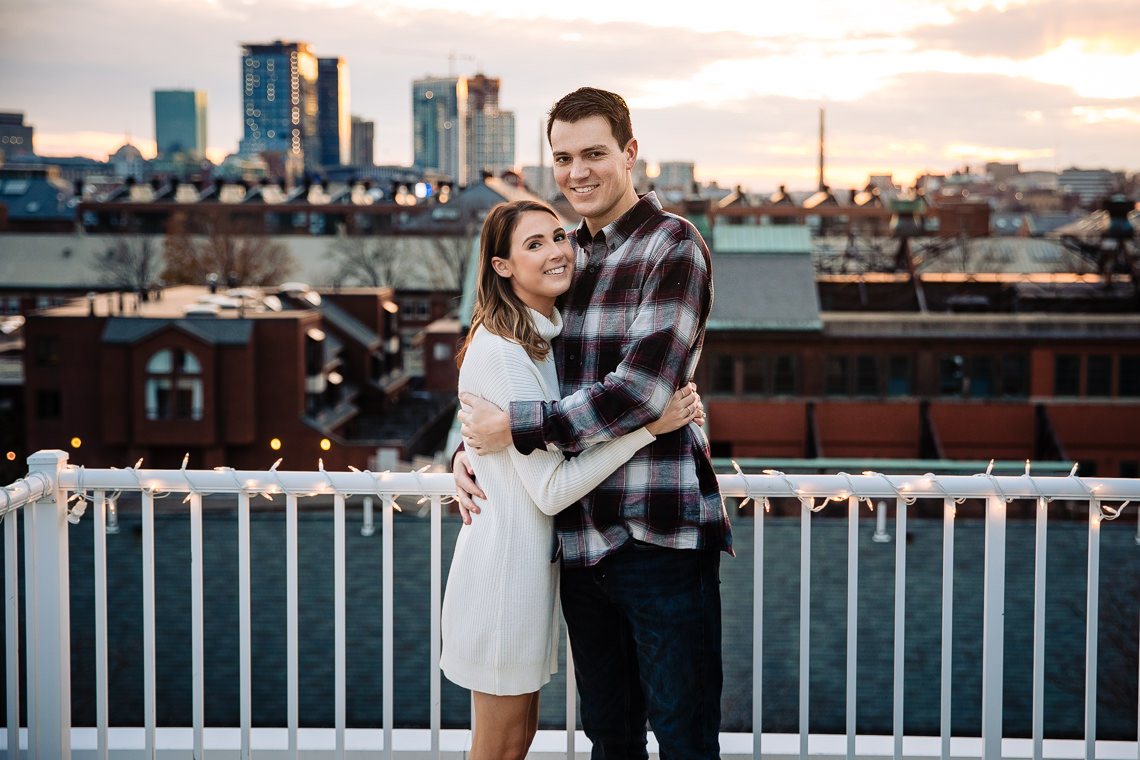 Charlestown Rooftop Engagement Session