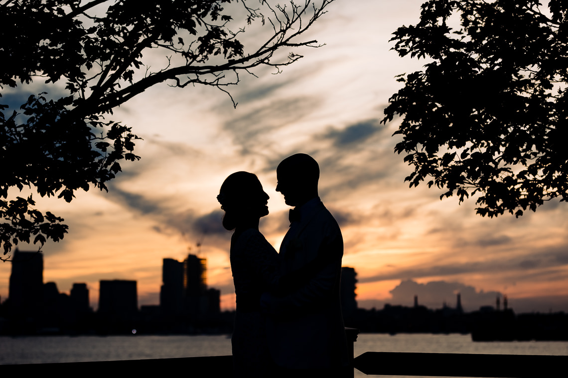 Hyatt Regency Boston Harbor wedding sunset